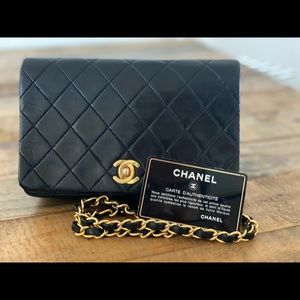 Chanel Vintage Quilted Lambskin Mini Flap Bag
